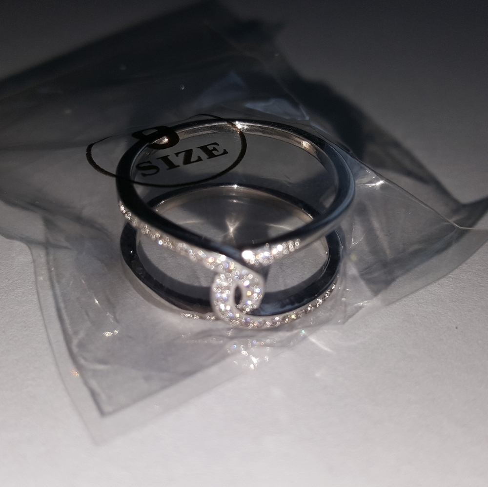 Sterling silver and gemstone ring